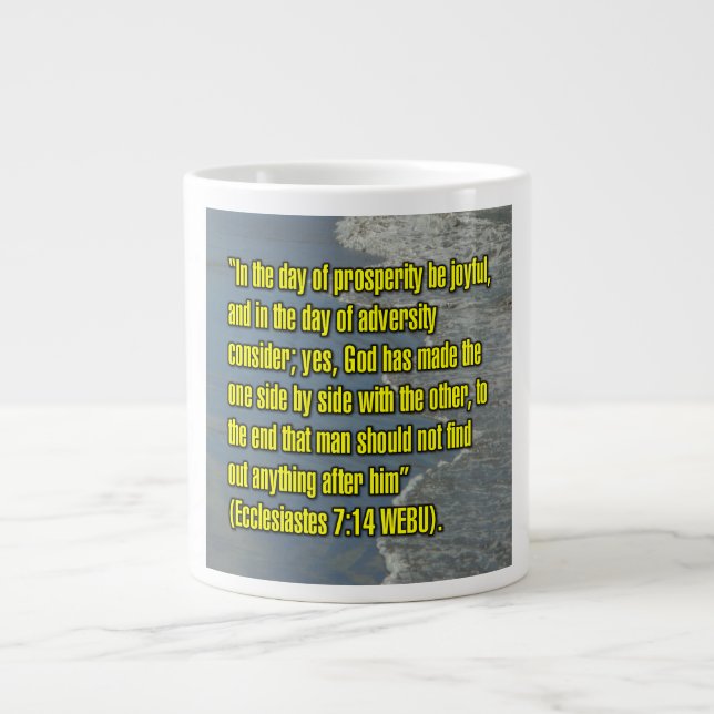 Predikaren 7:14 WEBU Mugg Jumbo Mugg (Framsidan)