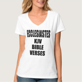Predikaren KJV Bibelverser Fyrkantig Typografi T Shirt