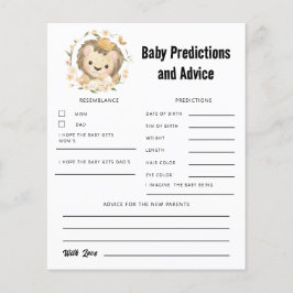 Predikationer och råd för Lejona kung-Baby