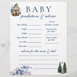 Predikationsråd för bergsområdet Snö Äventyr Reklamblad