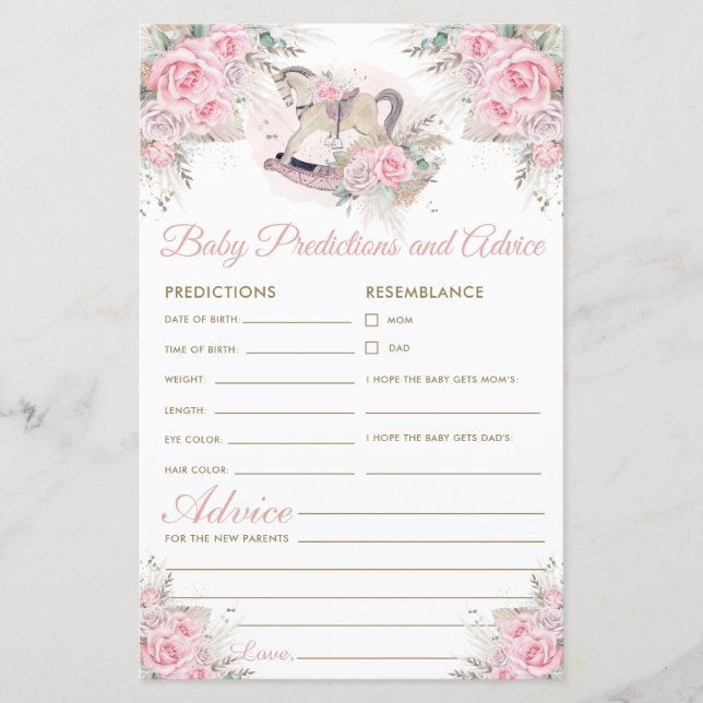 Predikationsråd för Rocking Horse Rosa Pampas Baby (Framsida)