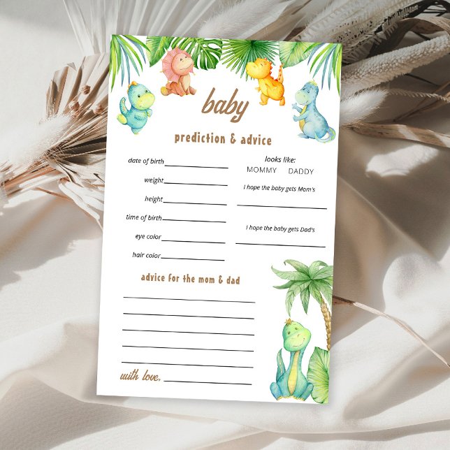 Predikationsspel för Baby dinosaurier Flygblad (Skapare uppladdad)