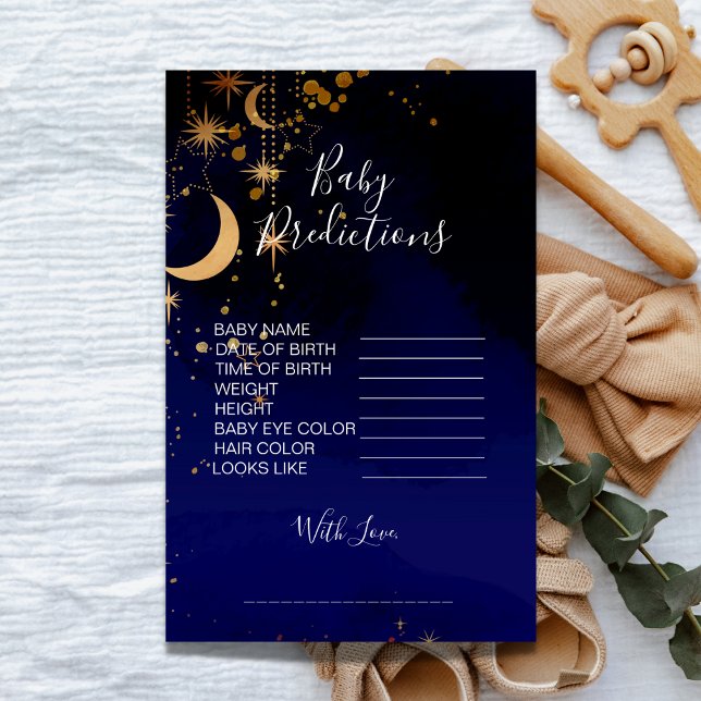 Predikationsspel för babyduschar i måne och stjärn (Skapare uppladdad)