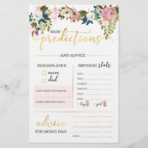 Predikationsspel för babyskor för blommigt