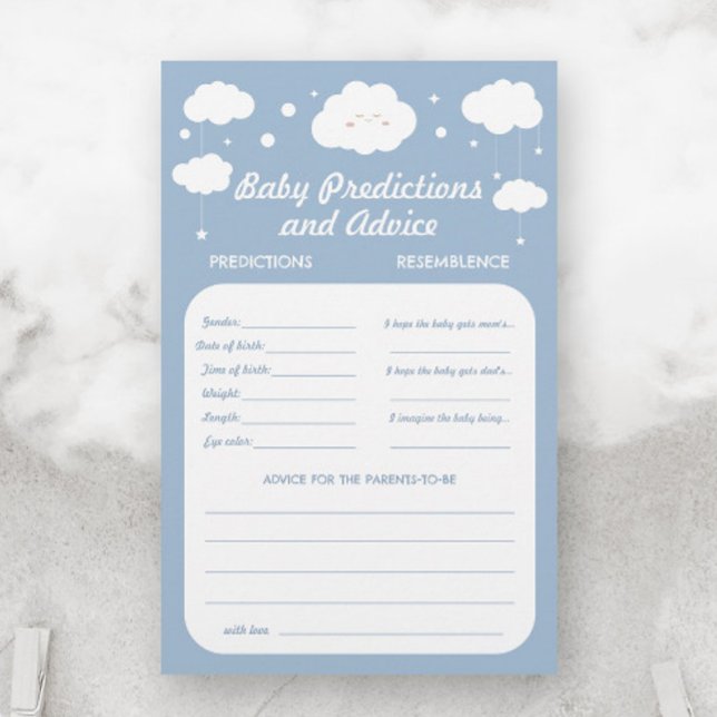 Predikationsspel för Blue Cloud Baby Shower (Skapare uppladdad)