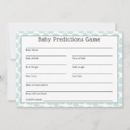 Predikationsspel för Cute Panda Bear Baby Inbjudningar