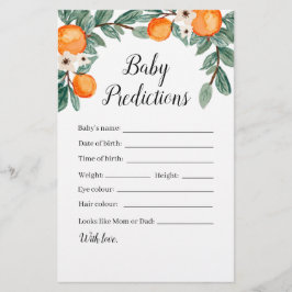 Predikationsspel för Orange Twin Baby Shower Baby