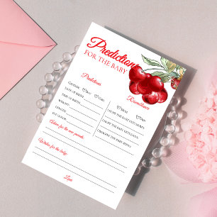 Predikationsspel för unika Red Cherry Baby Shower