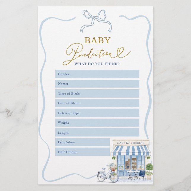 Predikationsspel i Coquette Parisian Cafe Baby (Framsida)