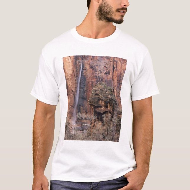 Predikstolen och tillfällig vattenfall tee shirt (Framsida)