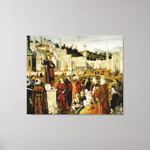 Prediktion av Saint Stephen i Jerusalem Canvastryck