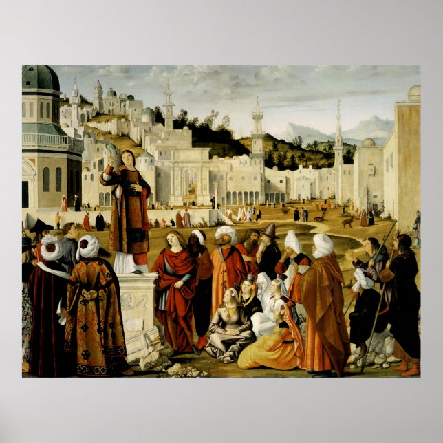 Prediktion av Saint Stephen i Jerusalem Poster (Framsidan)