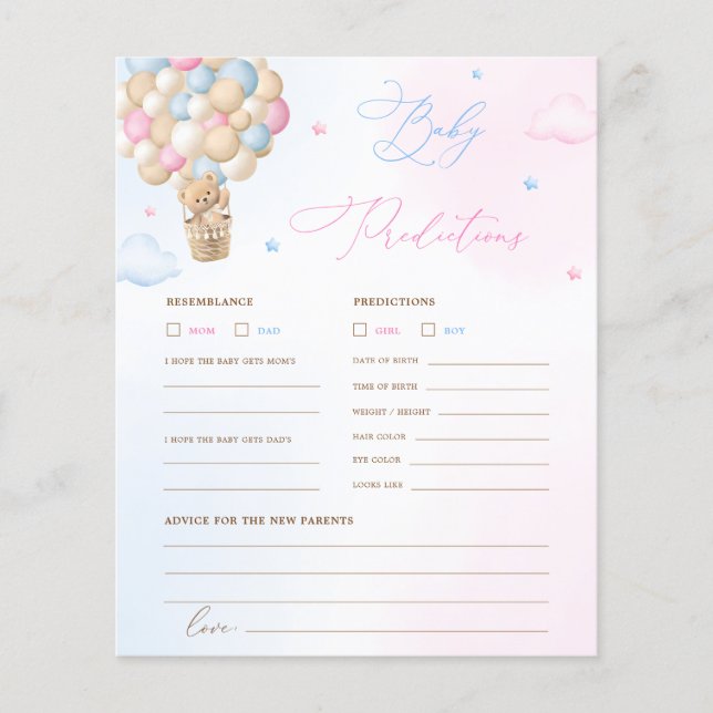 Prediktions- och rådgivningsspel för nalle Baby (Framsida)