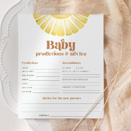 Prediktions- och rådgivningsspel för solskenor Bab