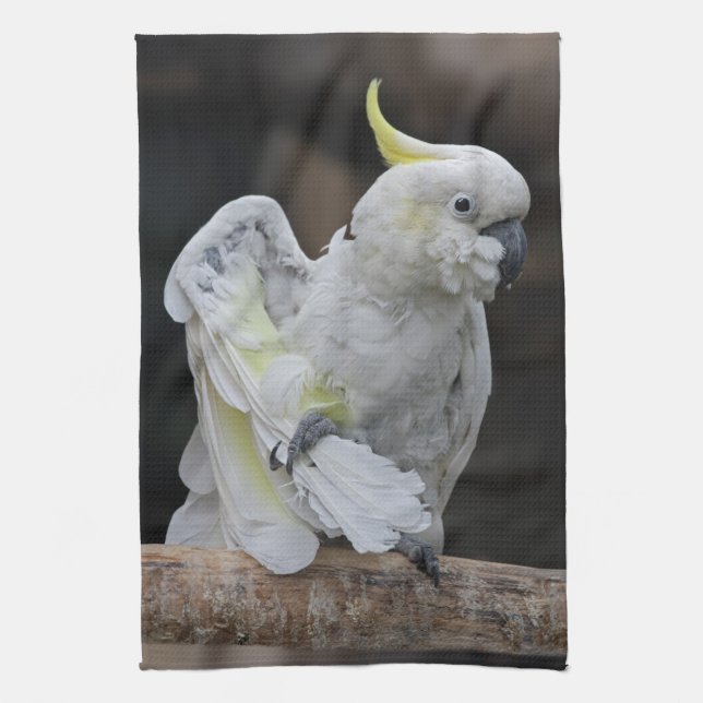 Preening Cockatoo Kitchen Towel Kökshandduk (Vertikal)