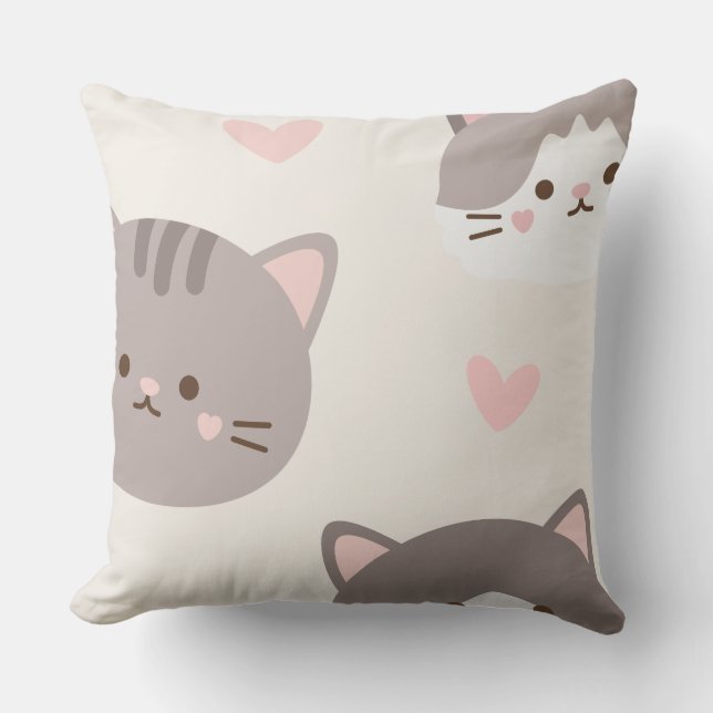 preety kitty pillow case kudde (Framsida)