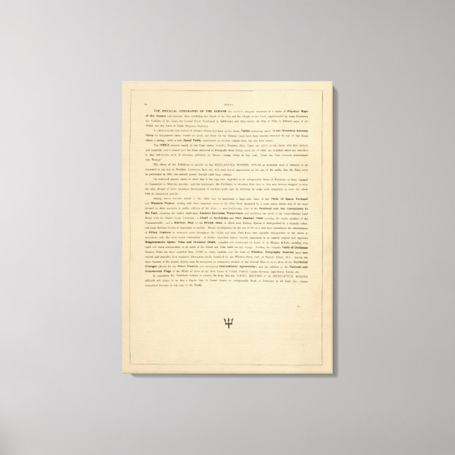 Preface New mercantile Marine atlas Canvastryck (Framsida)