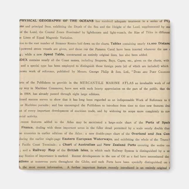 Preface New mercantile Marine atlas Magnet (Framsidan)