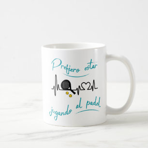 Prefiero Jugando Estar de Padel Kaffemugg