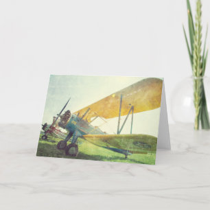 "Preflight-biplan" - Antique-flygplan Kort