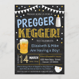 Pregger Kegger Party-inbjudan Inbjudningar