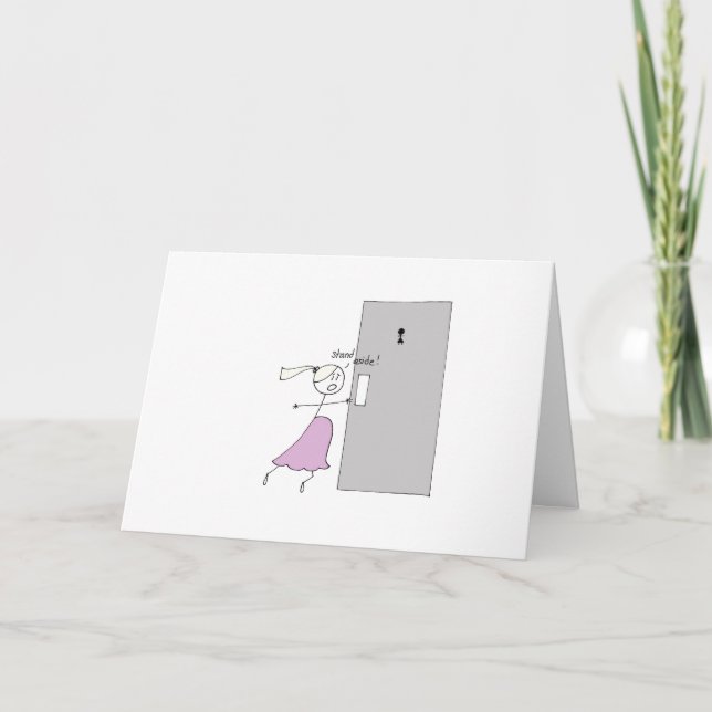 Preggo måste kissa nu! kort (Framsida)