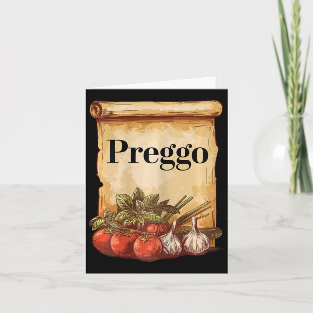 Preggo Sauce Cute Preggers Costume Gravid Annou Kort (Framsida)