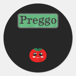 Preggo Sauce Funny Moderskap Halloween Costume Tom Runt Klistermärke