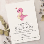 Preggosaurus Cute Funny Dinosaur Flicka dusch Inbjudningar<br><div class="desc">Hämta redo till en dino-Mite-babydusch! Det här superskojet inbjudan har en gravid dinosaurie för rosa mot en lekfull gshell-bakgrund - perfekt för en roligt och oförglömlig firande! Anpassa den till dina behov. Matchande objekt i min butik för ett helt tema i party. Täck sidmock upp från Rawpixel.</div>