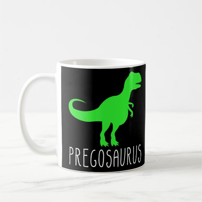 Preggosaurus Gravid Annocement Pregosaurus Kaffemugg (Vänster)