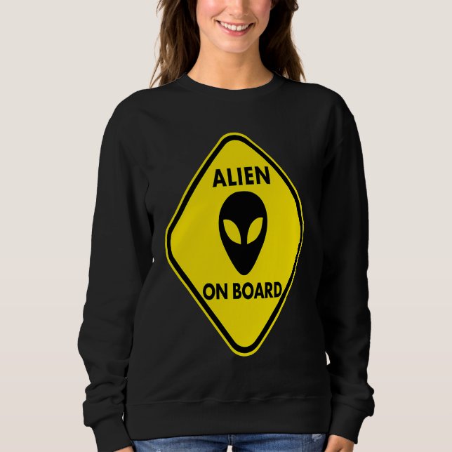 Pregnancy  Alien on Board T Shirt (Framsida)