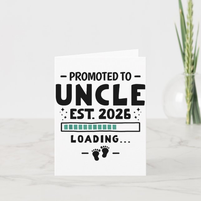 Pregnancy Announcement For Family Promoted To Uncl Kort (Framsida)