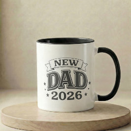 Pregnancy Announcement Gift New Dad 2026 Mugg
