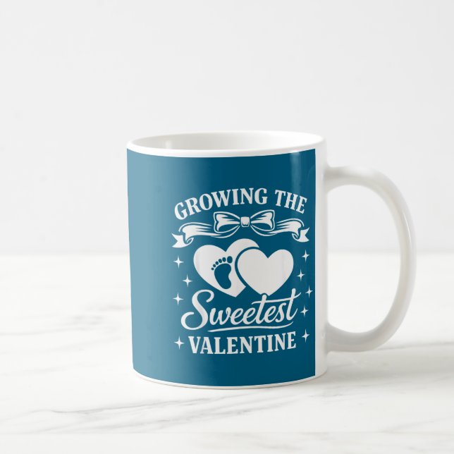 Pregnancy Announcement Growing The Sweetest Valent Kaffemugg (Höger)