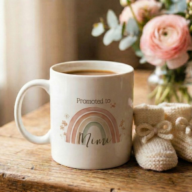 Pregnancy Announcement Mimi Gift Kaffemugg (Skapare uppladdad)
