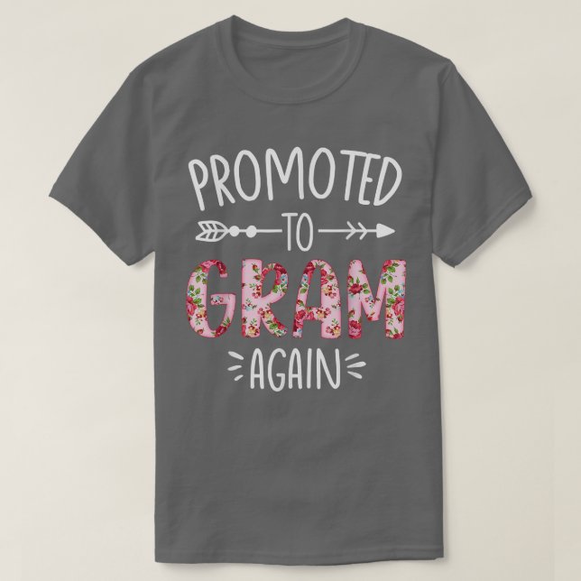 Pregnancy Announcement Soon To Be Gram Again Flora T Shirt (Design framsida)