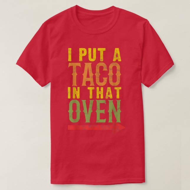 Pregnancy Cinco De Mayo Taco Lover T-Shirt (Design framsida)