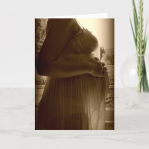 Pregnancy. för hälsningkort kort