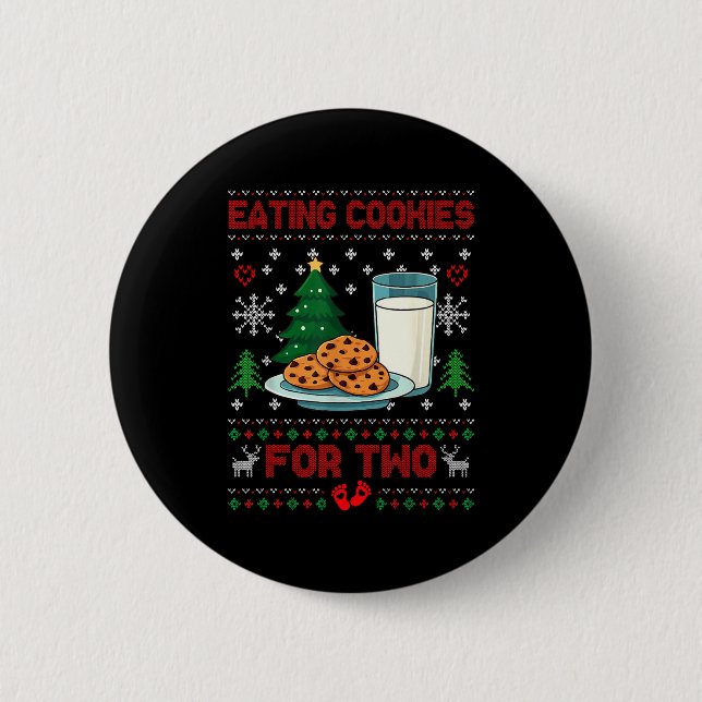 Pregnancy New Mom Baby Pregnant Christmas Couples  Knapp (Framsida)