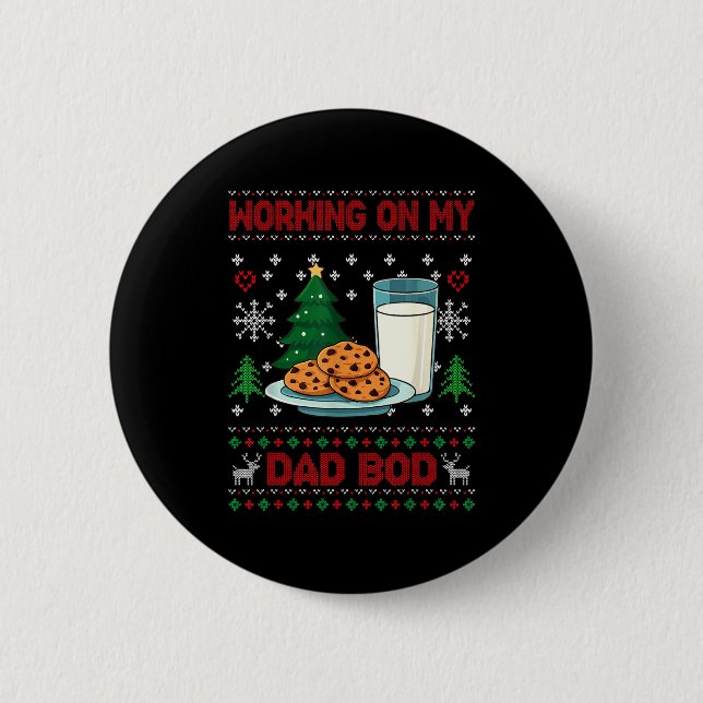 Pregnancy New Mom Baby Pregnant Christmas Matching Knapp (Framsida)