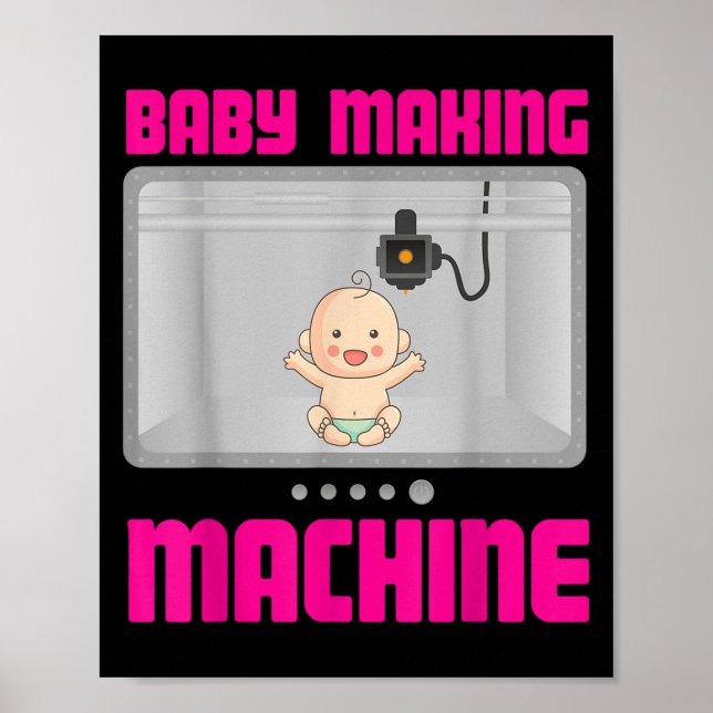 Pregnancy Reveal &amp; Announcement Baby Making Ma Poster (Framsidan)