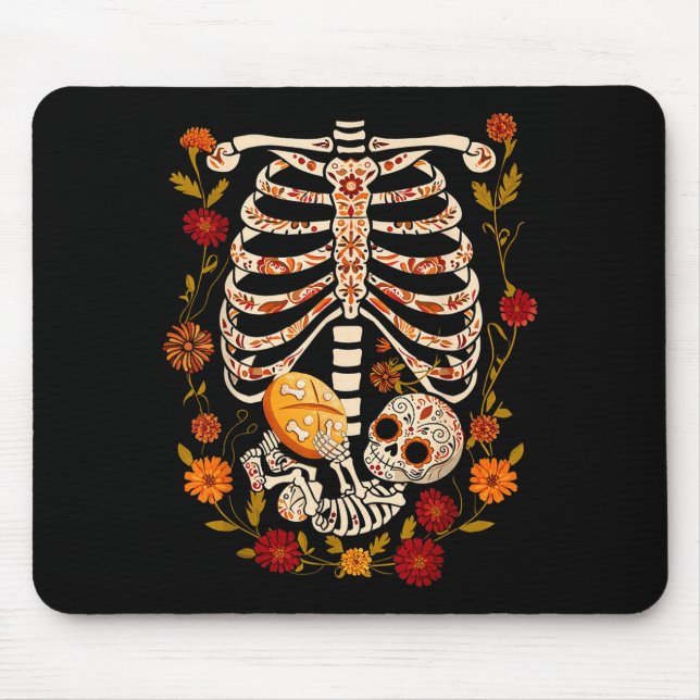 Pregnancy Skeleton Dia De Los Muertos Mexican Bell Musmatta (Framsidan)