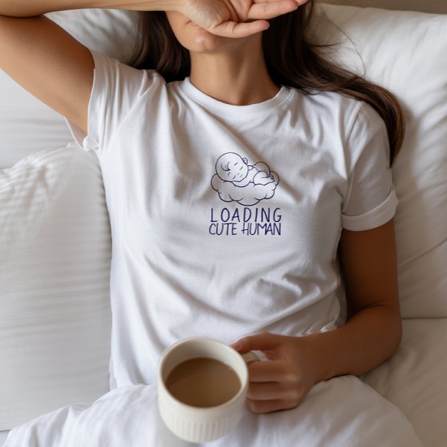 Pregnant First Mothers Day blue T-Shirt (Skapare uppladdad)