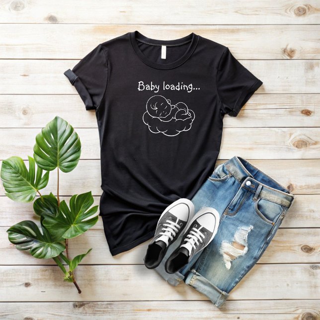Pregnant First Mothers Day white T Shirt (Skapare uppladdad)