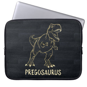 Pregosaurus Funny Gravid Announcement Dino Mamma Laptop Fodral