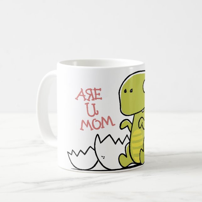 Pregosaurus Gravid Meddelande Kaffemugg (Framsida vänster)