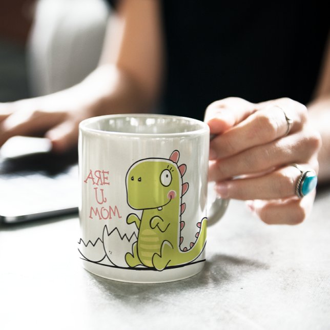 Pregosaurus Gravid Meddelande Kaffemugg (Skapare uppladdad)