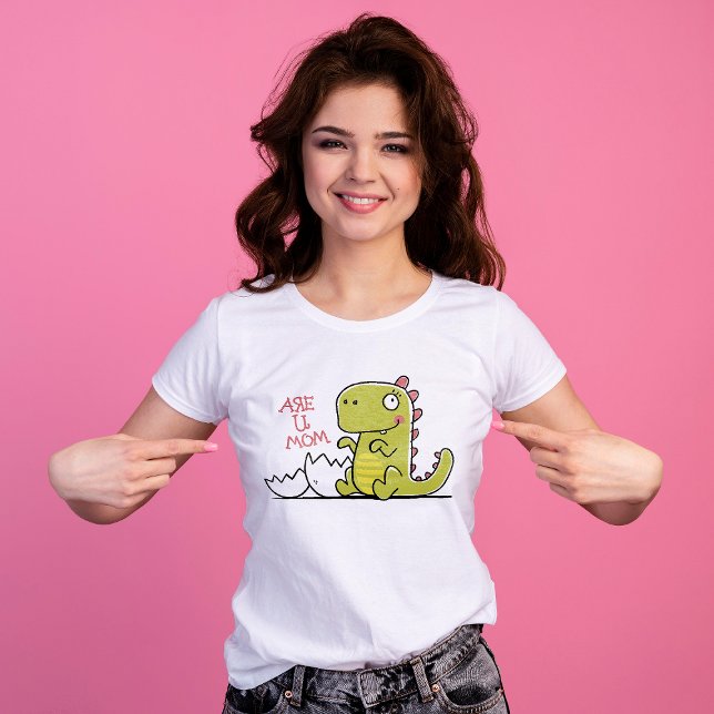 Pregosaurus Gravid Meddelande T-Shirt (Skapare uppladdad)