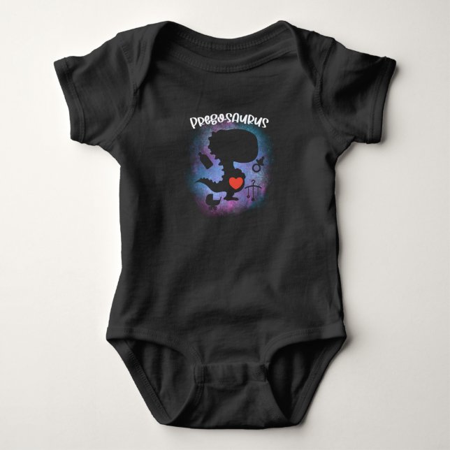 Pregosaurus Gravid - meddelande T Shirt (Framsida)