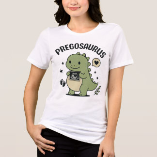 Pregosaurus Graviditet Maternity Dino Present T Shirt